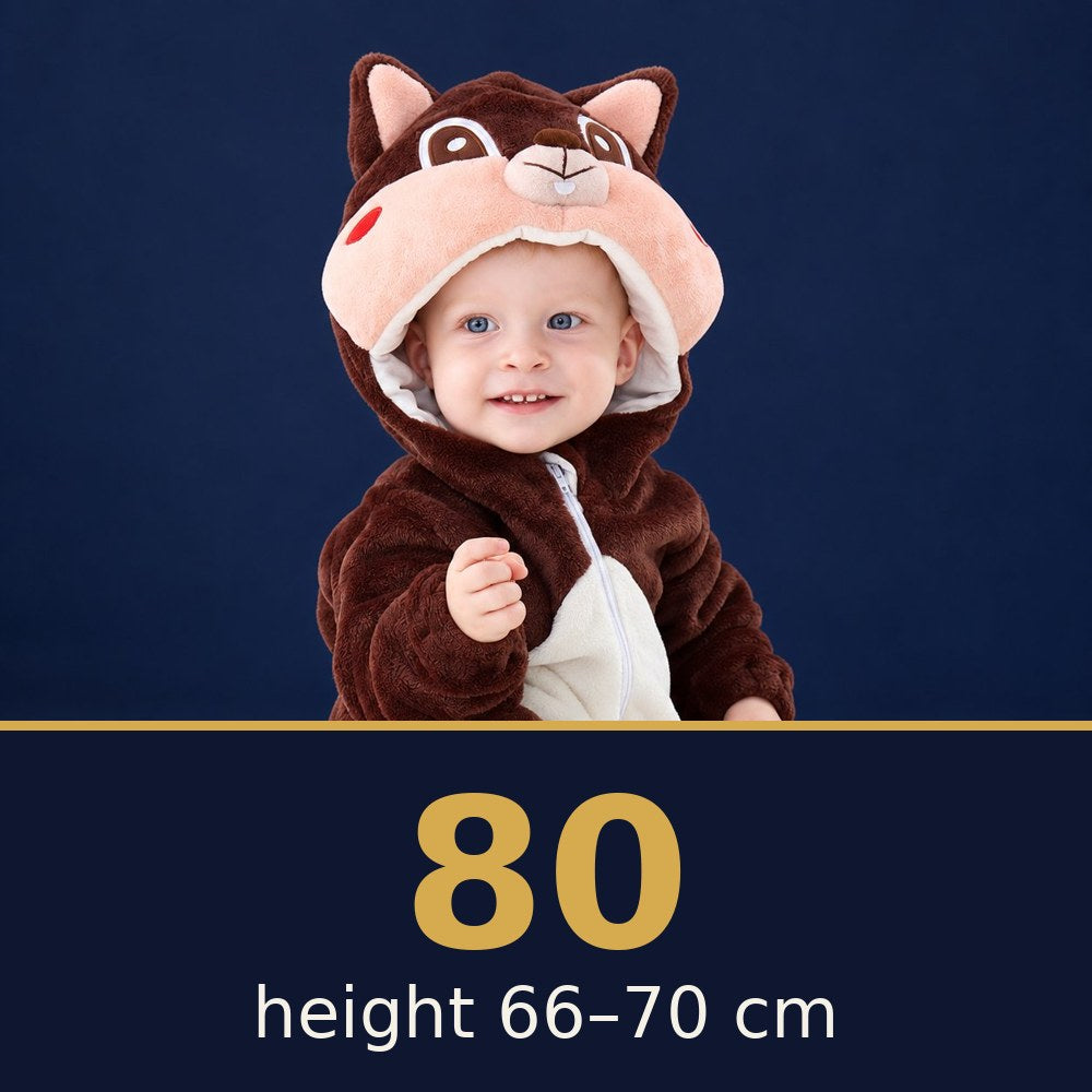 Solis Critter Onesie Squirrel — size 80 · height 66–70 cm