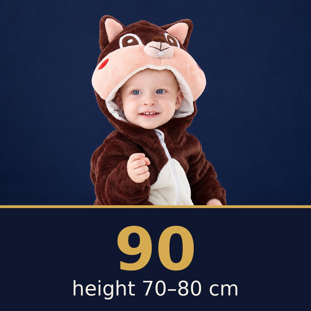Solis Critter Onesie Squirrel — size 90 · height 70–80 cm