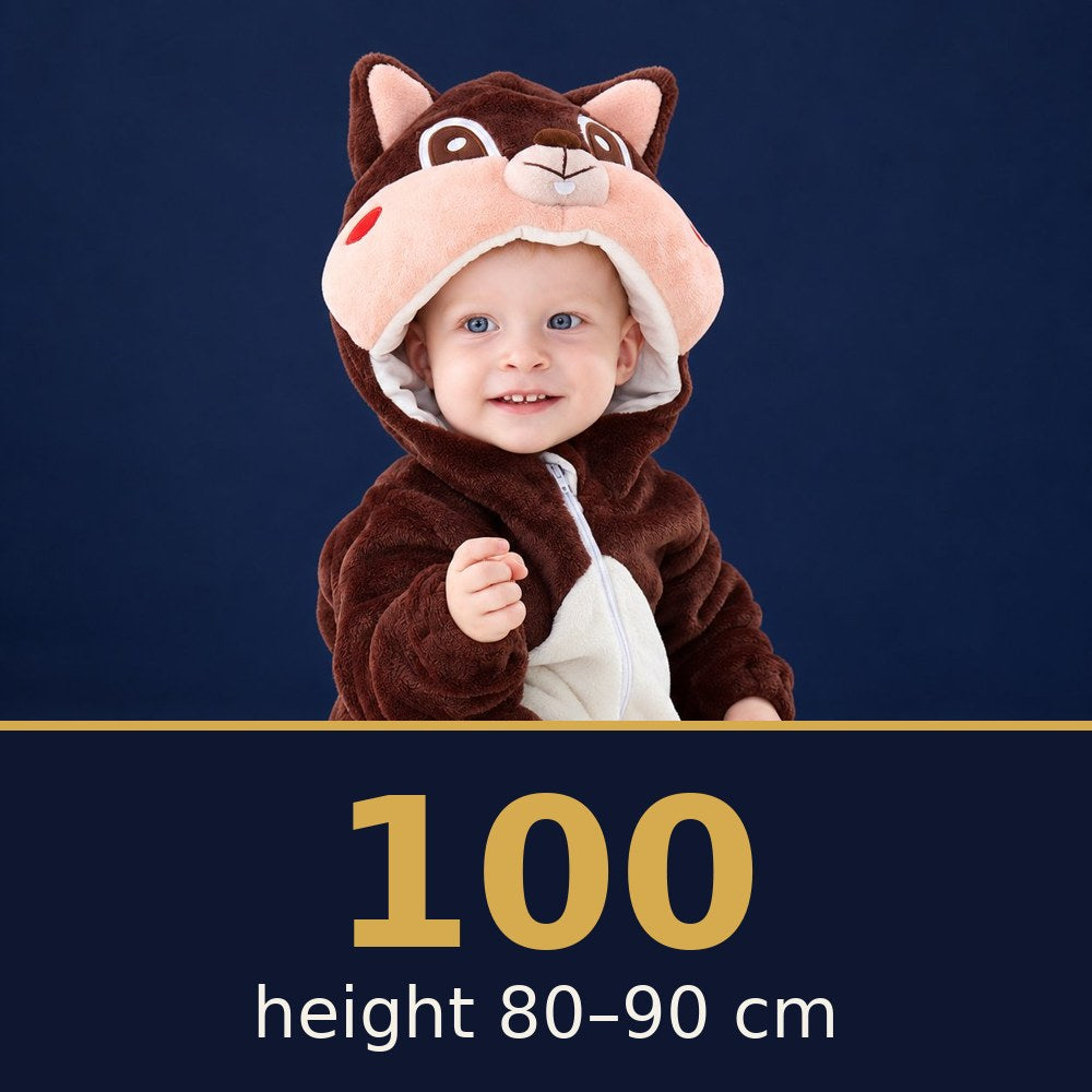 Solis Critter Onesie Squirrel — size 100 · height 80–90 cm