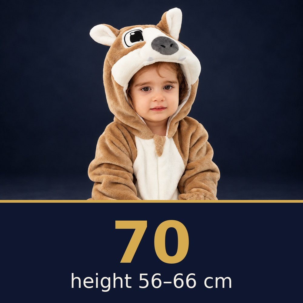 Solis Critter Onesie Wolf — size 70 · height 56–66 cm