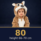 Solis Critter Onesie Wolf — size 80 · height 66–70 cm
