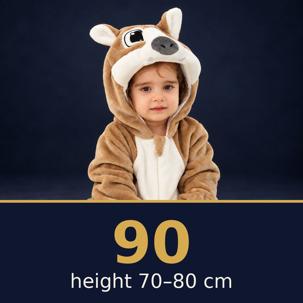 Solis Critter Onesie Wolf — size 90 · height 70–80 cm