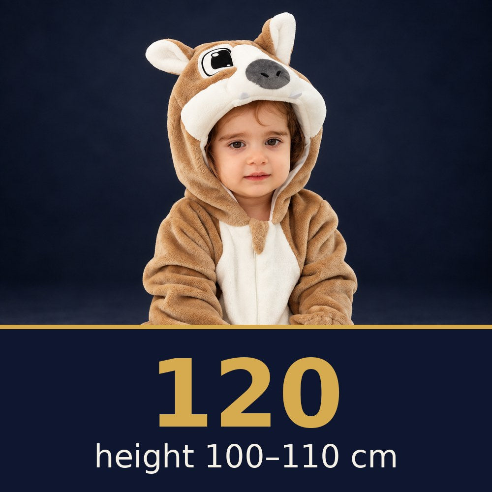 Solis Critter Onesie Wolf — size 120 · height 100–110 cm