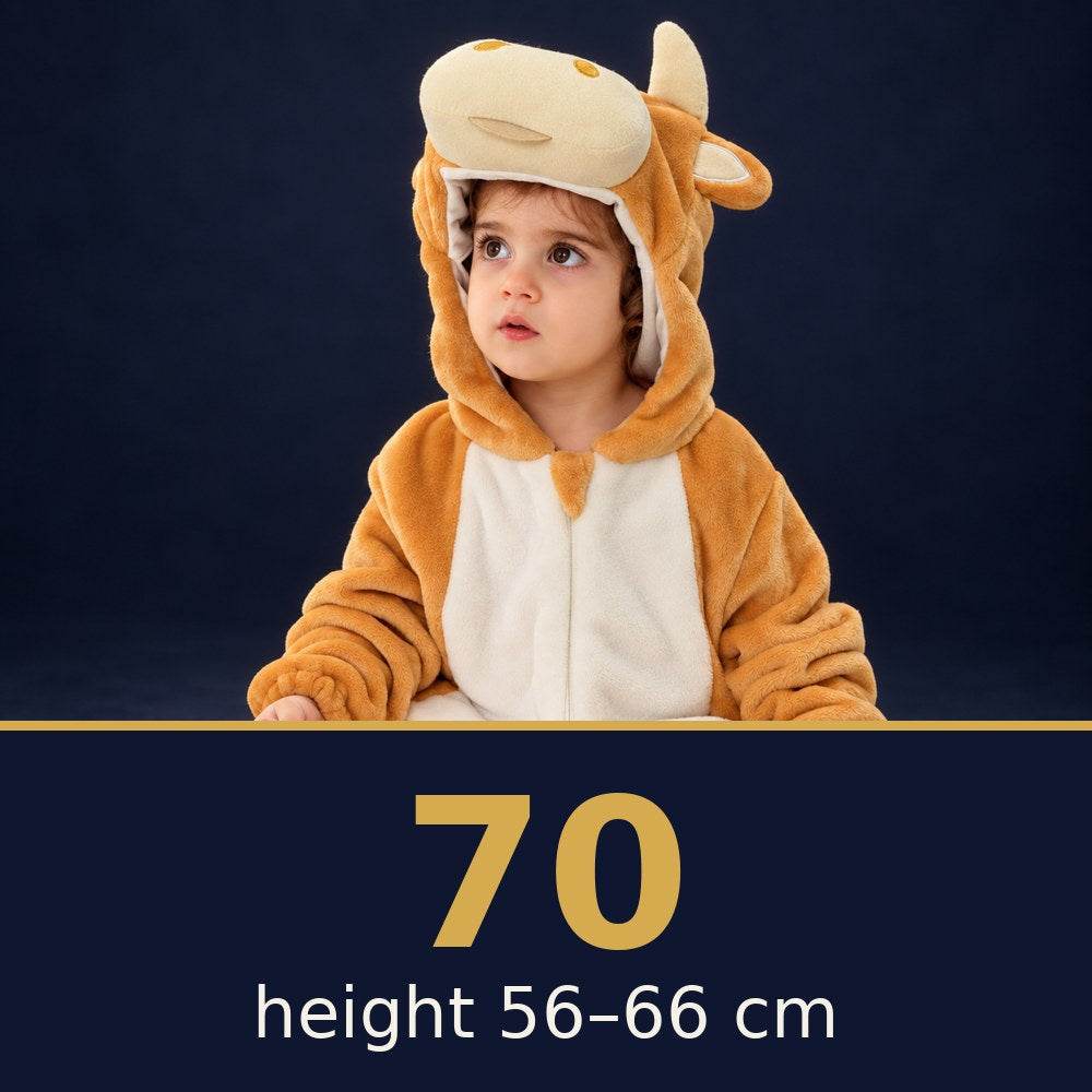 Solis Critter Onesie Yellow Calf — size 70 · height 56–66 cm