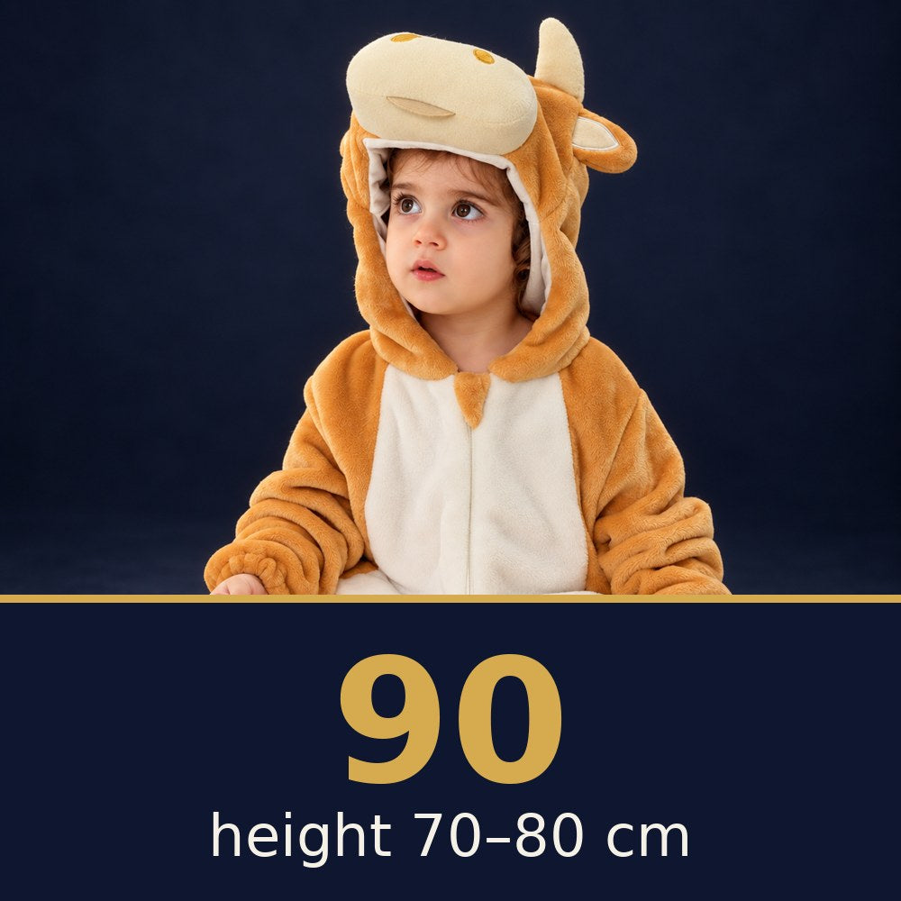 Solis Critter Onesie Yellow Calf — size 90 · height 70–80 cm