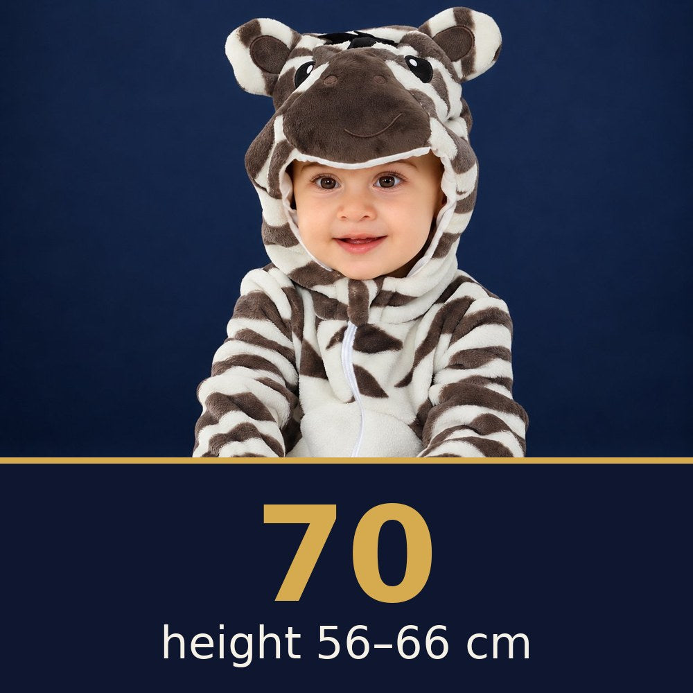 Solis Critter Onesie Zebra — size 70 · height 56–66 cm