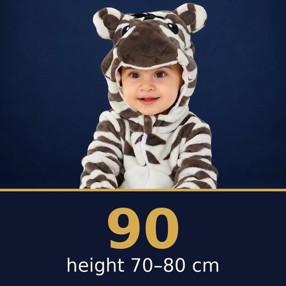 Solis Critter Onesie Zebra — size 90 · height 70–80 cm