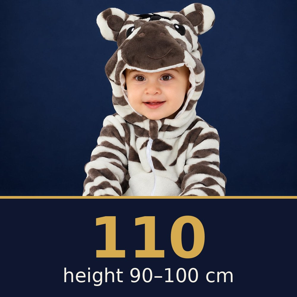 Solis Critter Onesie Zebra — size 110 · height 90–100 cm