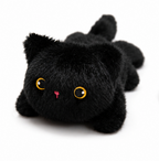 Solis Cruiser Pals magnetic car plush — Cruiser Pals — Black Cat: magnetic plush black cat