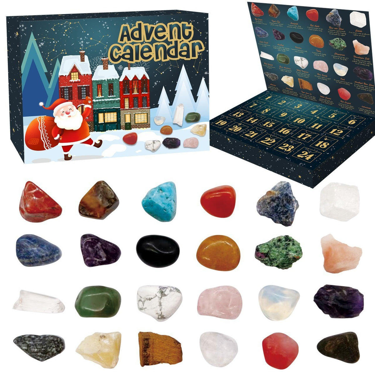 Gemstone Advent Calendar — Solis Crystal Cave, full set
