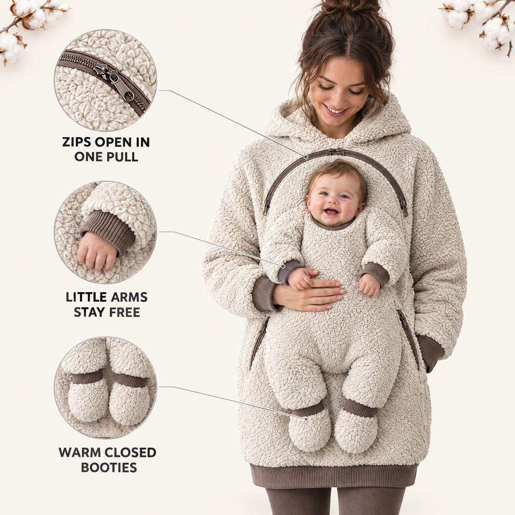 Solis Cuddle — zip opening, free arm sleeves and closed booties