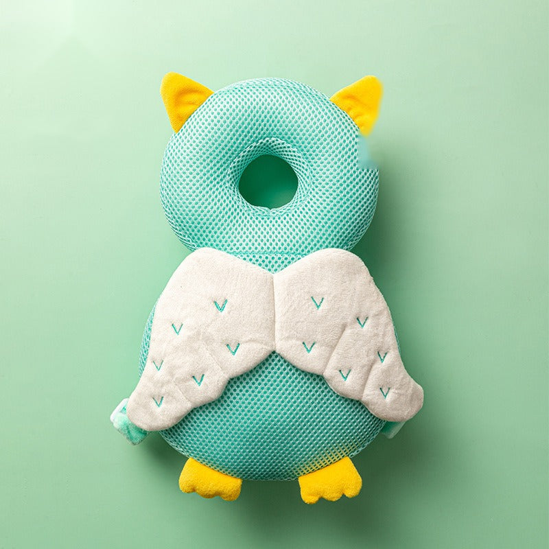 Solis Cushy — owl toddler head protector, mesh design