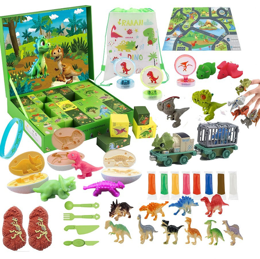 Dinosaur Advent Calendar with Dig Kit — Solis Dino Explorer, full set