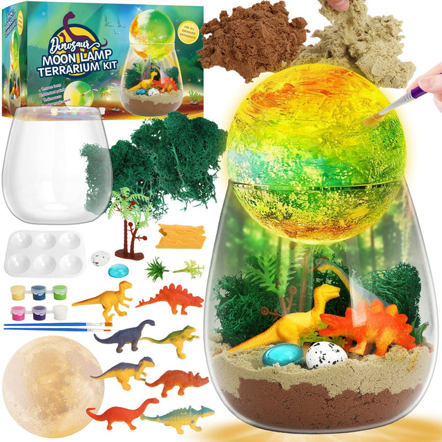 Dinosaur Moon Lamp Terrarium Kit — Solis Dino Moon, full set