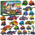 Dinosaur Pull-Back Cars Advent Calendar — Solis Dino Racers, full set