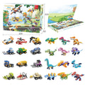 Dinosaur Car Building Blocks Advent Calendar — Solis Dino Riders, full set