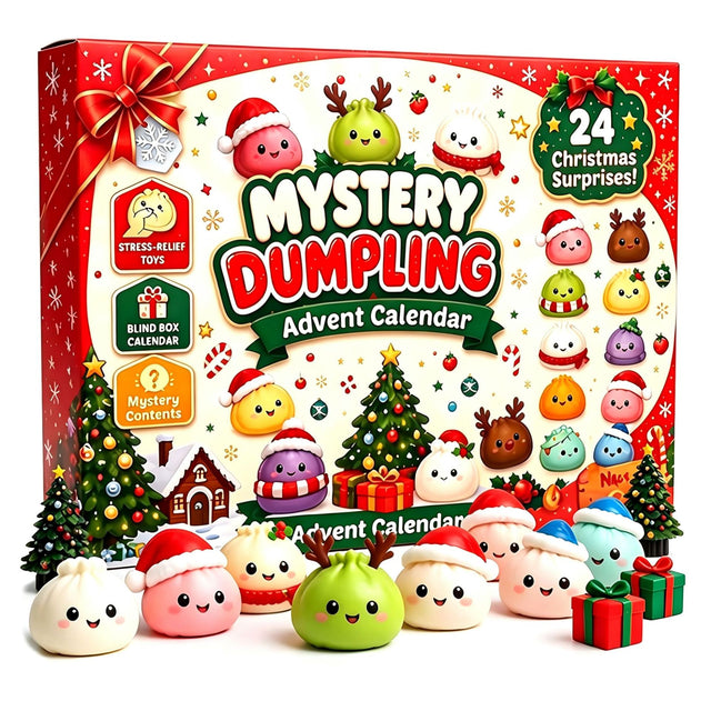 Mystery Dumpling Squishy Advent Calendar — Solis Dumpling, full set
