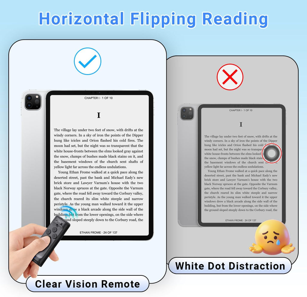 Solis Flick — page turner for reading on a tablet