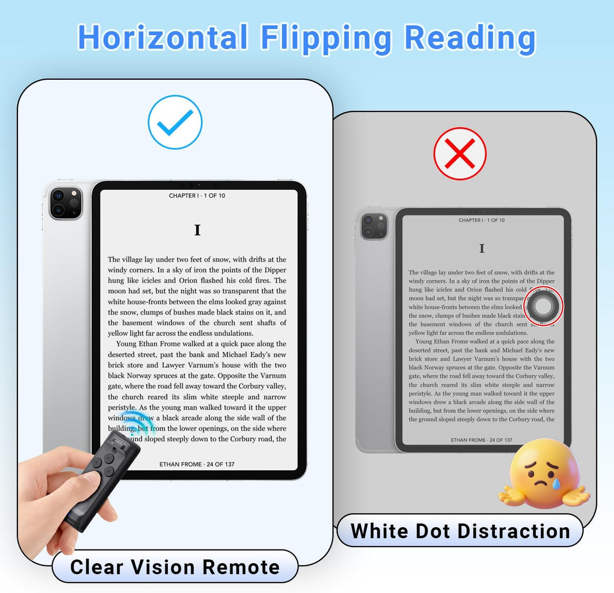 Solis Flick — page turner for reading on a tablet