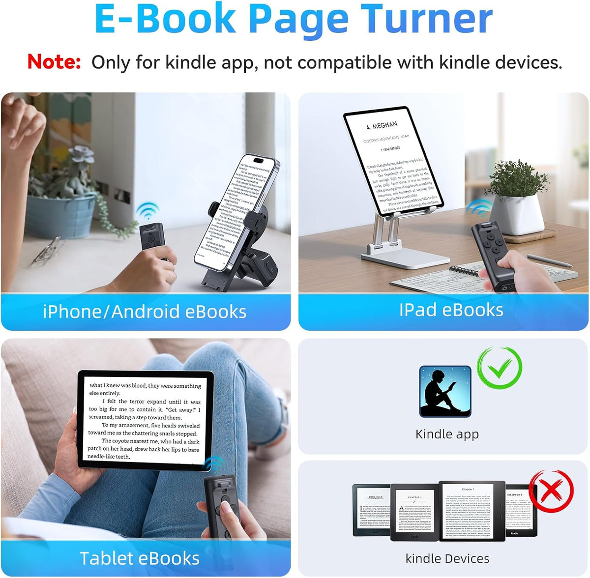 Solis Flick — e-book page turner for phone and tablet reading apps