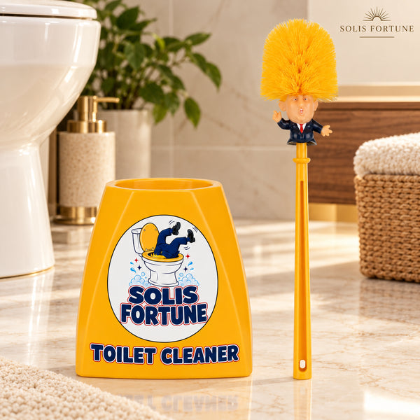 Solis Flush Chief — Dancing pose: toilet brush with a presidential figure waving both arms