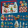 Christmas 4-in-1 Building Blocks Advent Calendar — Solis Four Scenes, full set