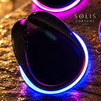 Solis Glowstep — Blue: shoe clip light with a glowing blue heel strip