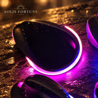 Solis Glowstep — Pink: shoe clip light with a glowing pink heel strip