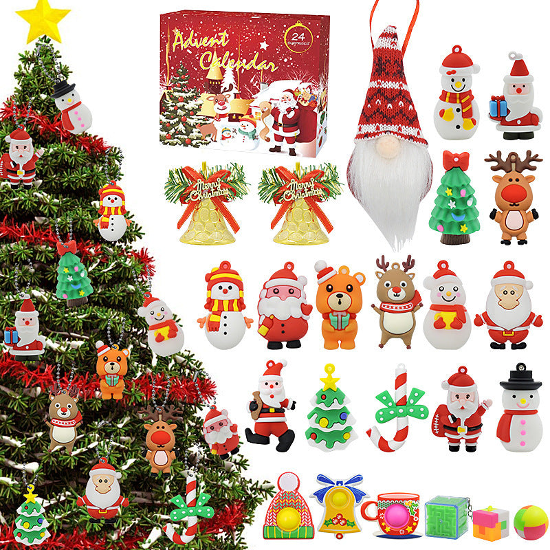 Christmas Ornaments Advent Calendar — Solis Gnome Charms, full set