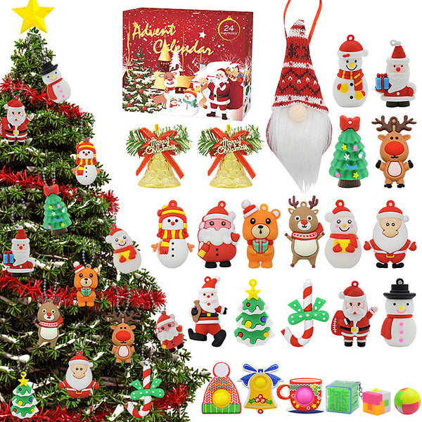 Calendrier de l'Avent décorations de Noël — Solis Gnome Charms, coffret complet