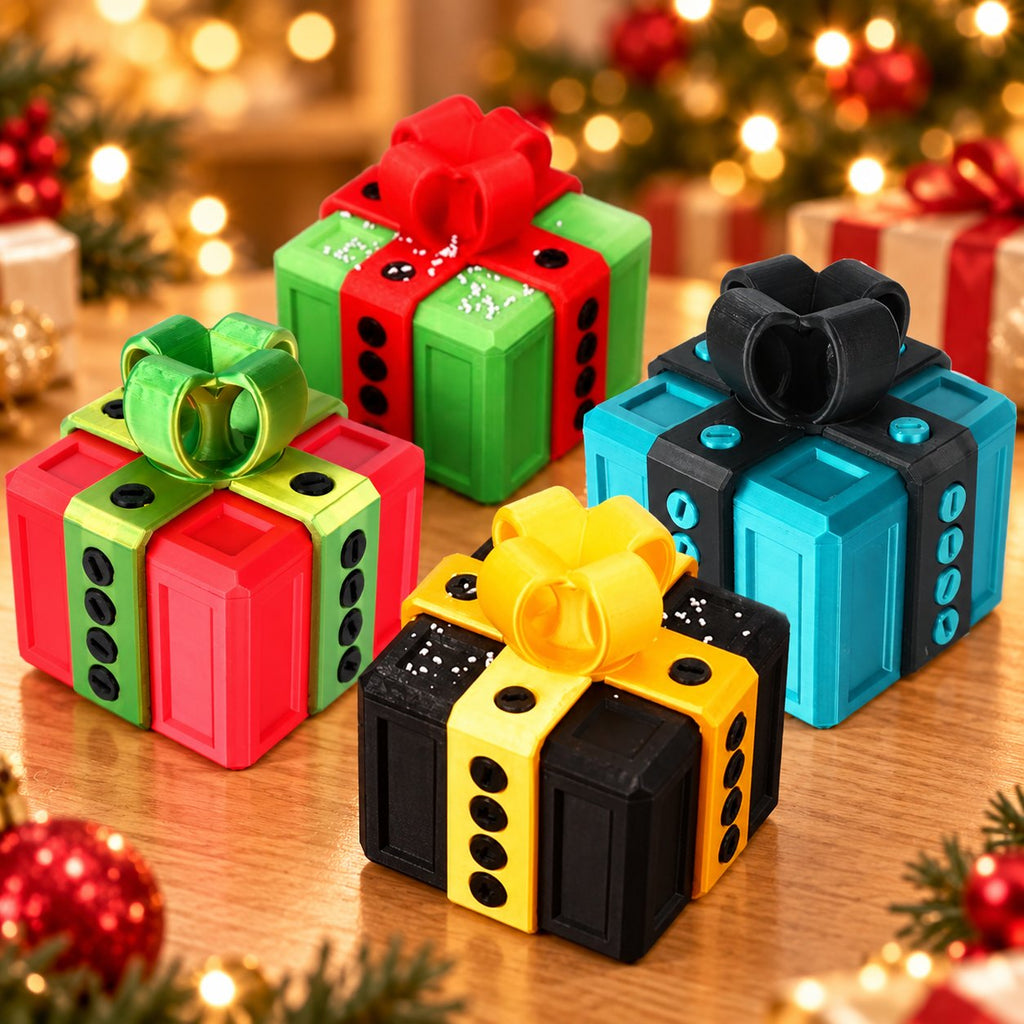 Solis Gotcha Box — screw gift boxes as Christmas presents under the tree