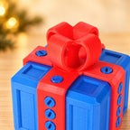 Solis Gotcha Box — Blue & Red — prank gift box with screws