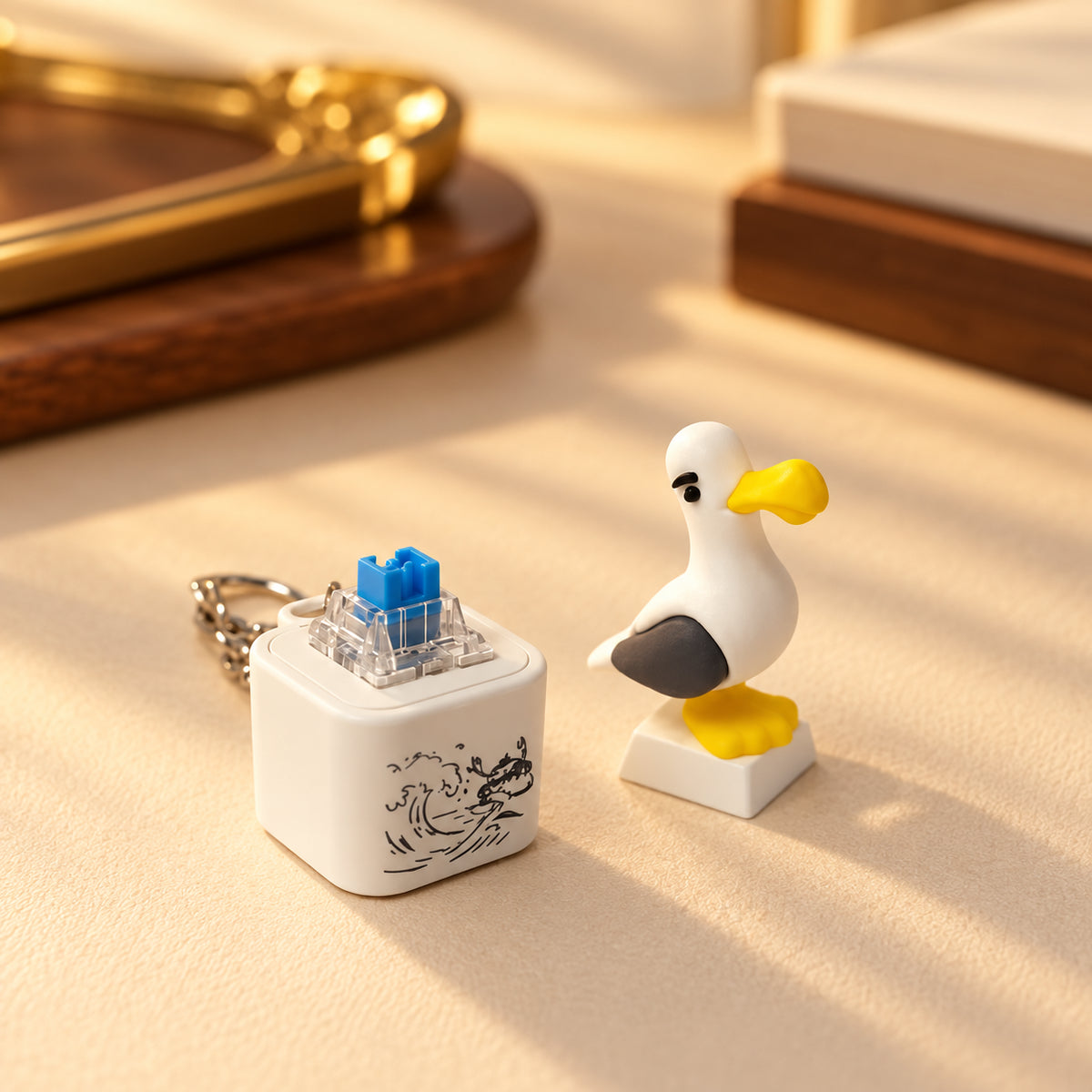 Solis Gull — seagull topper removed to show the clicky key switch
