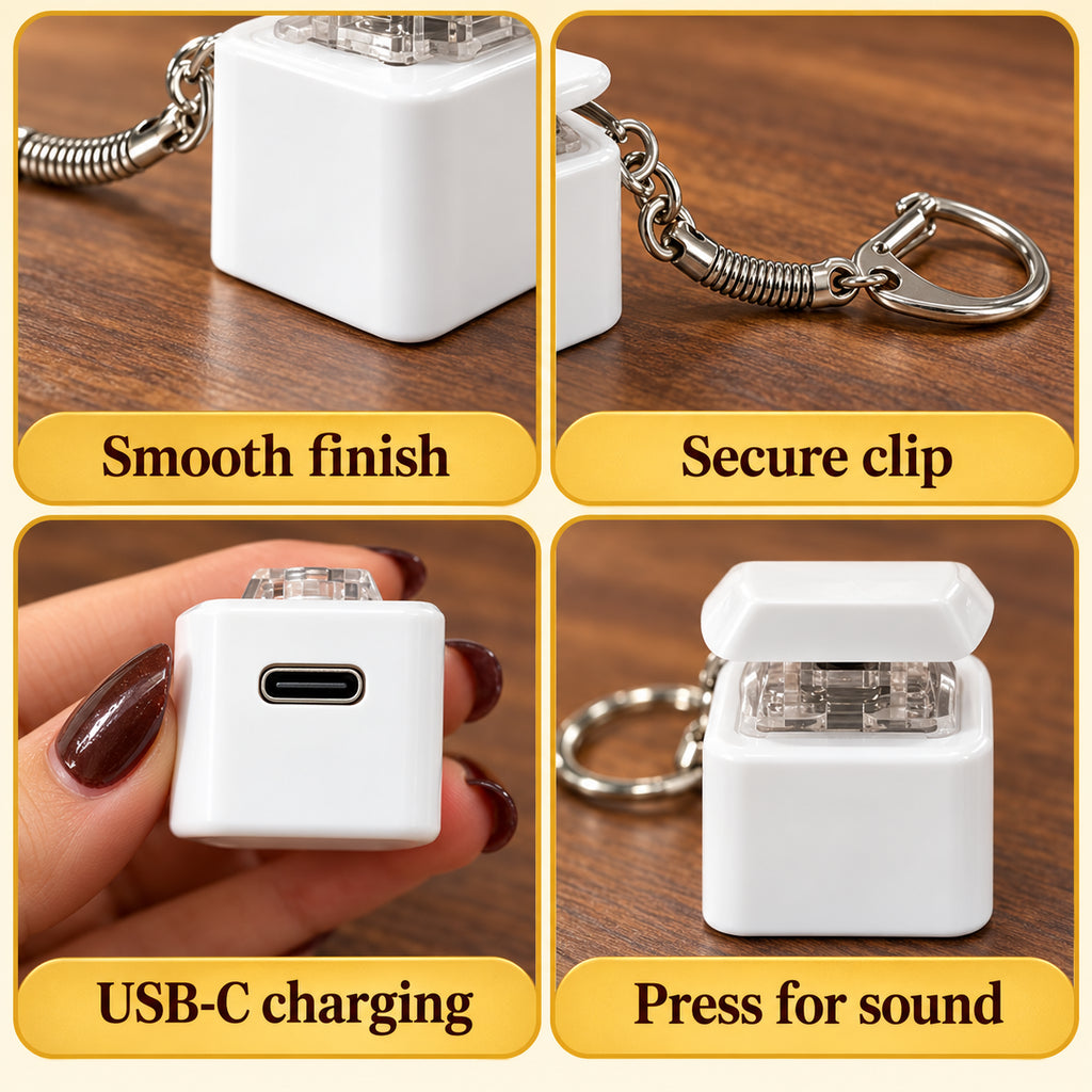 Solis Gull — smooth finish, double-ended buckle chain, side charging port and loud sound