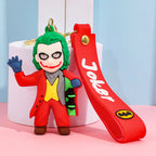 Solis Hero Keyrings silicone keychain — Joker (Red Suit)