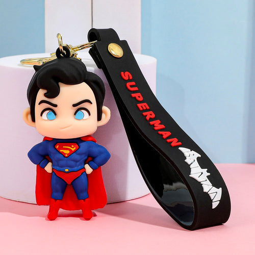 Solis Hero Keyrings silicone keychain — Superman (Chibi)