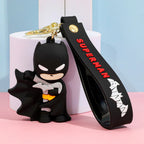 Solis Hero Keyrings silicone keychain — Batman (Caped Chibi)