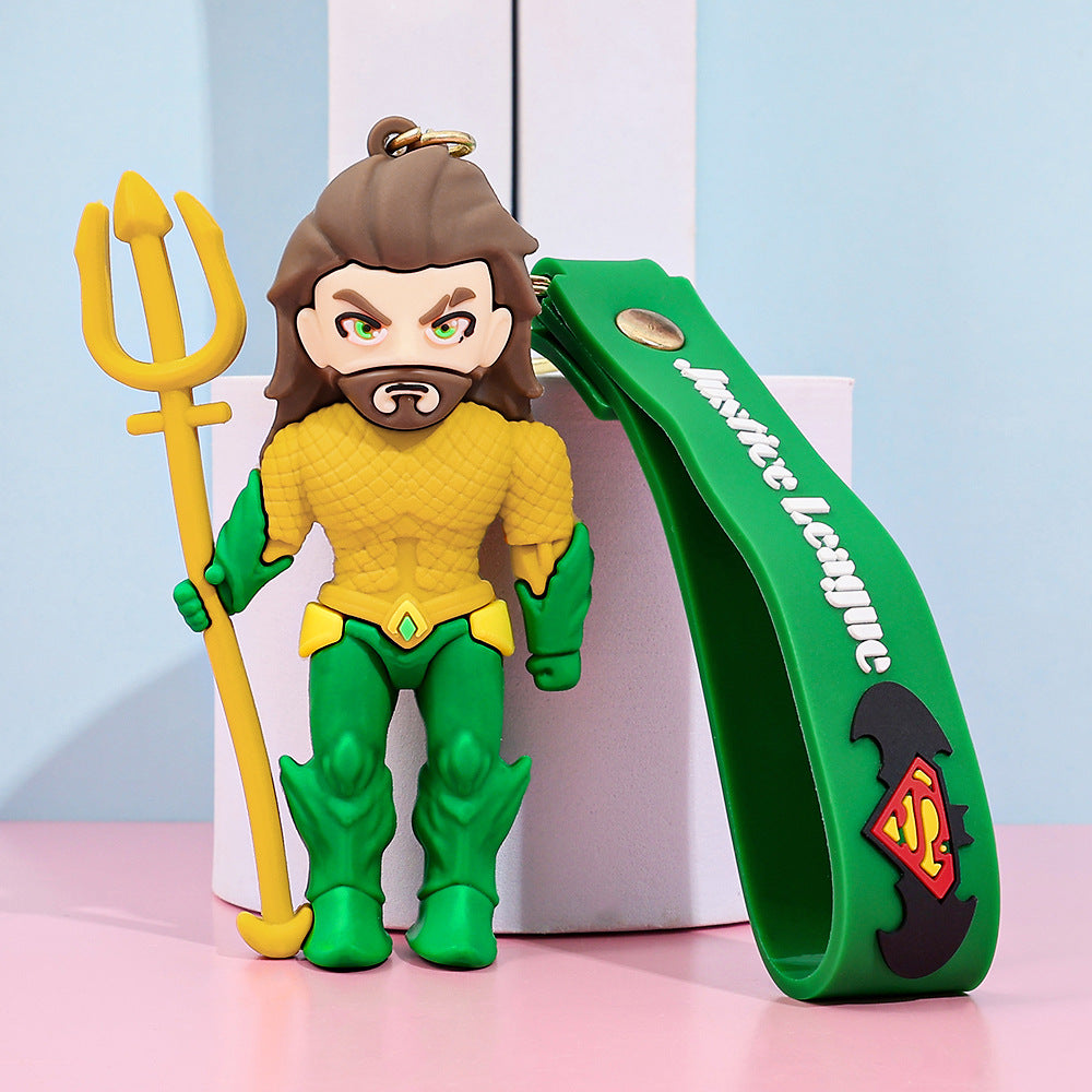 Solis Hero Keyrings silicone keychain — Aquaman