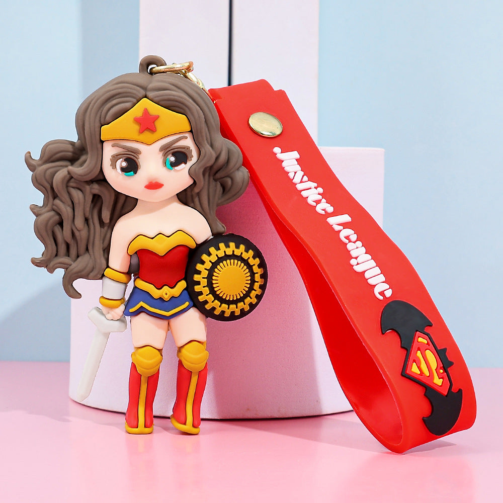 Solis Hero Keyrings silicone keychain — Wonder Woman