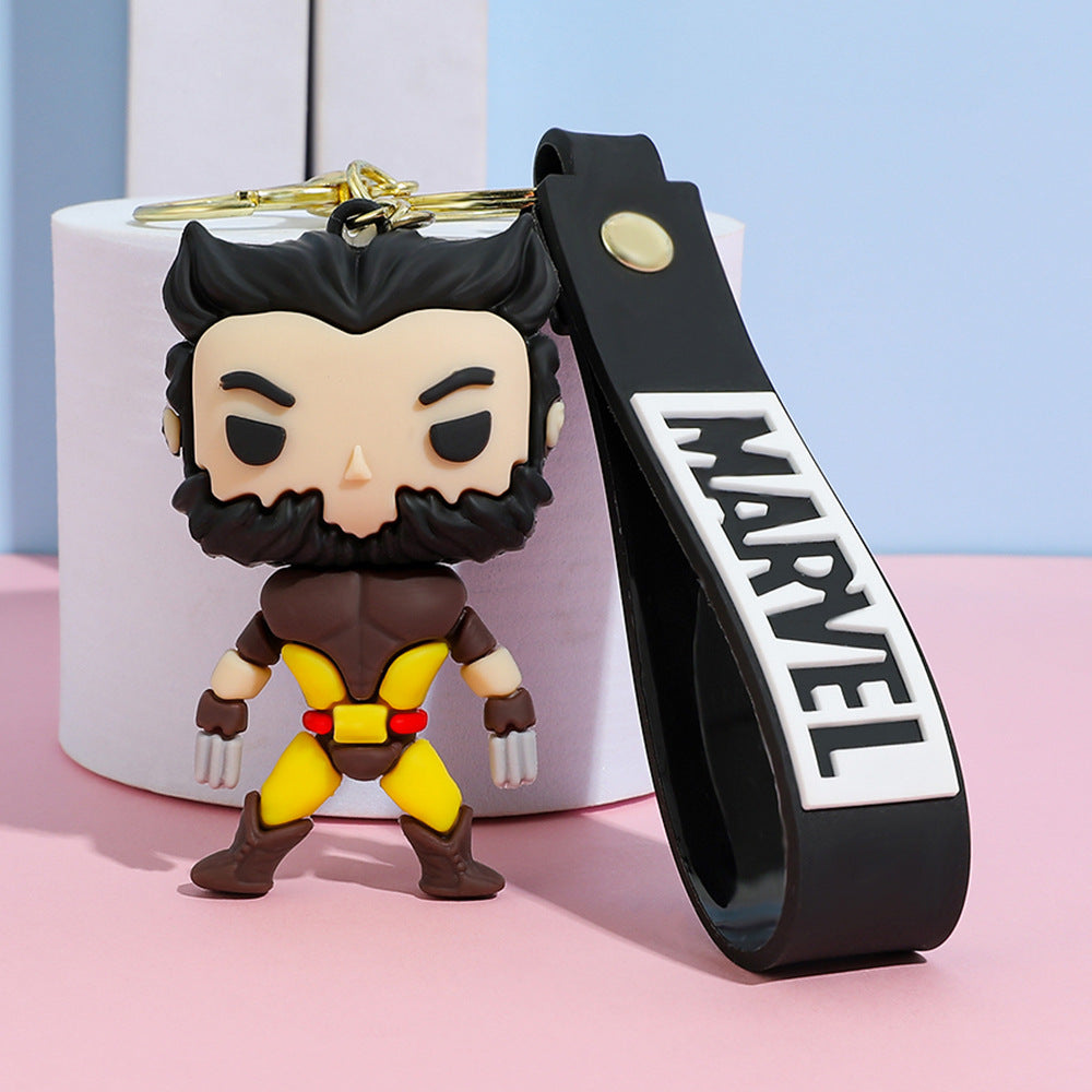Solis Hero Keyrings Avengers Edition silicone keychain — Wolverine (Chibi)