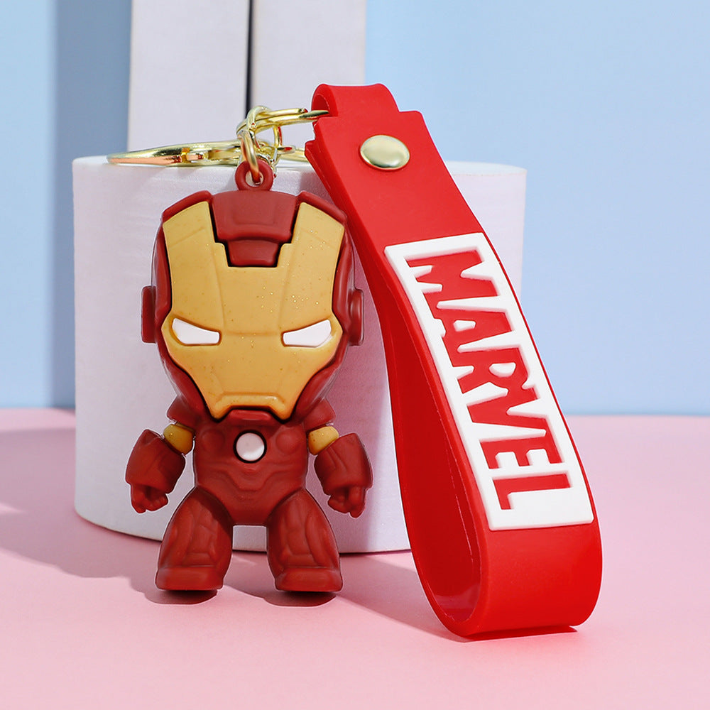 Solis Hero Keyrings Avengers Edition silicone keychain — Iron Man (Chibi)
