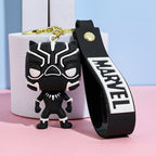 Solis Hero Keyrings Avengers Edition silicone keychain — Black Panther (Chibi)
