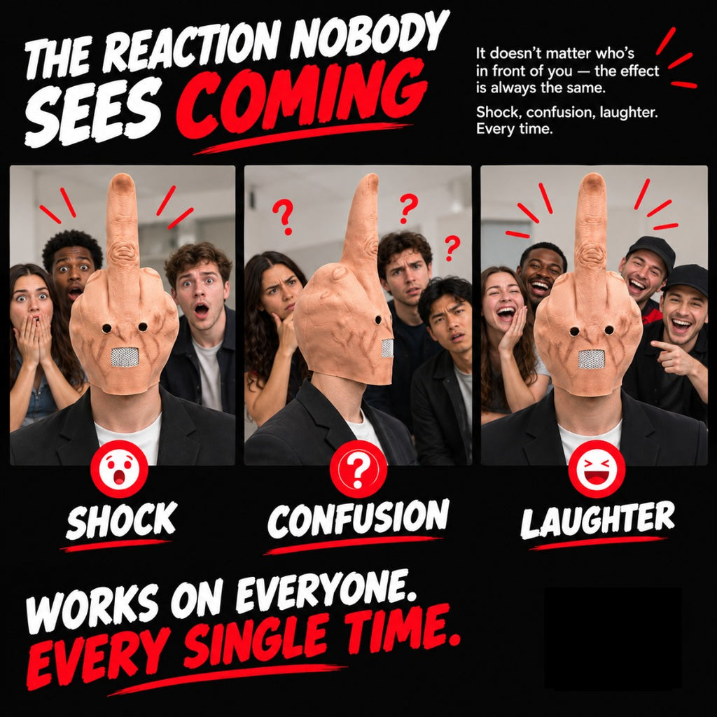 Solis Hollow — friends reacting to the finger mask: shock, confusion, laughter