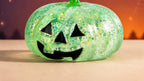 Solis Hollow — Pumpkin squishy toy in Green glitter