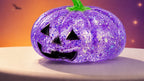 Solis Hollow — Pumpkin squishy toy in Purple glitter