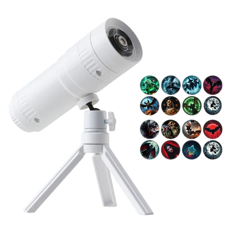 Solis Hollow Halloween Projector with its 16 Halloween patterns