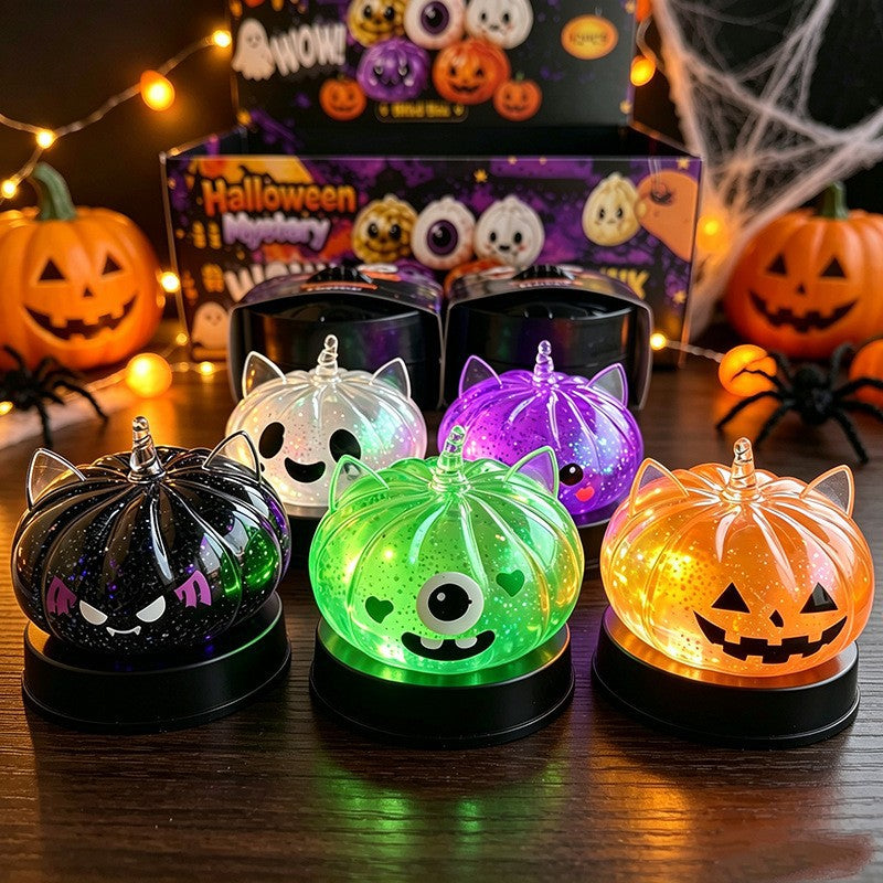 Solis Hollow — Halloween squishy gift box — Horned Bat Buns · 12 × 8.5 cm