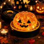 Solis Hollow — Jack-o'-Lantern squishy bun, 5.5 cm, in its mini steamer