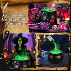 Solis Hollow — the cauldron on a Halloween party table