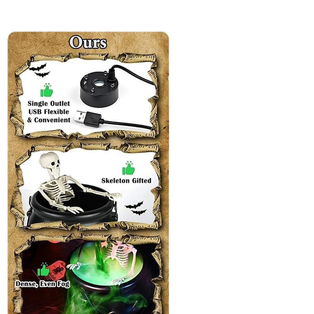 Solis Hollow — USB mist maker, skeleton and green fog